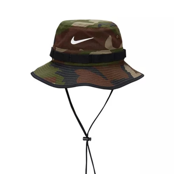 Nike Dri-FIT Apex Camo Print Bucket Hat NWT Size Small Adult Unisex (FB5622-222) - Picture 1 of 11